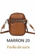 Bolsa Lateral Pequena Zíper Pavão de Ouro - Marrom 6110