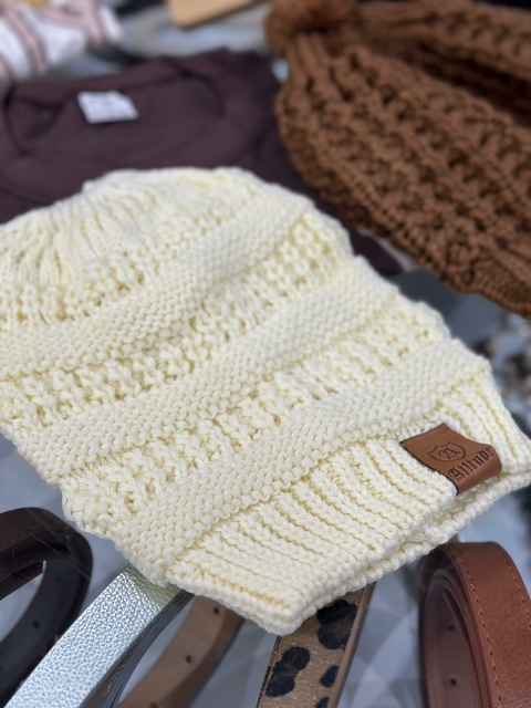 Touca Lã PomPom - OffWhite 6651