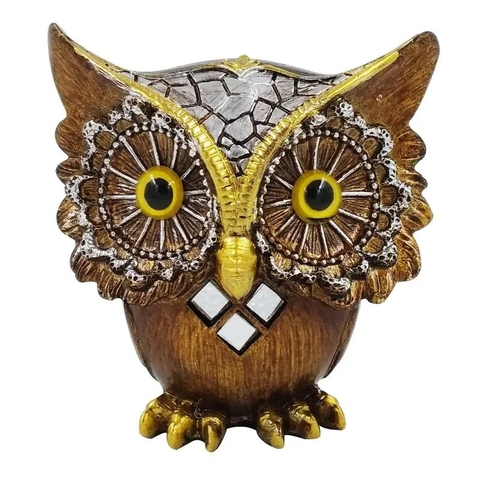 Coruja Decorativa em Resina Martins & Martins - Madeirado