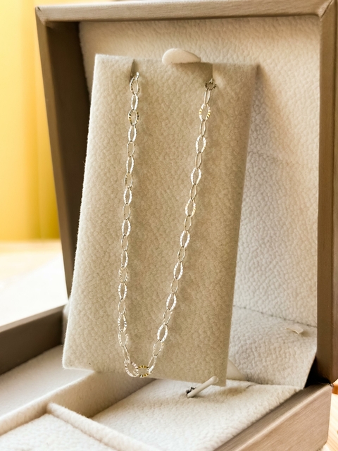 Tornozeleira Prata Italiana 925 Corrente