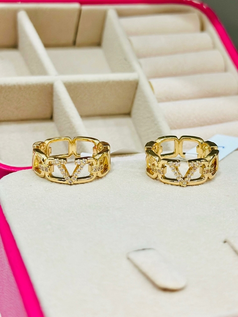 Anel Dourado Valentino - 6718