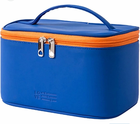 Necesserie Frasqueira Impermeável Lisa - Azul Bic