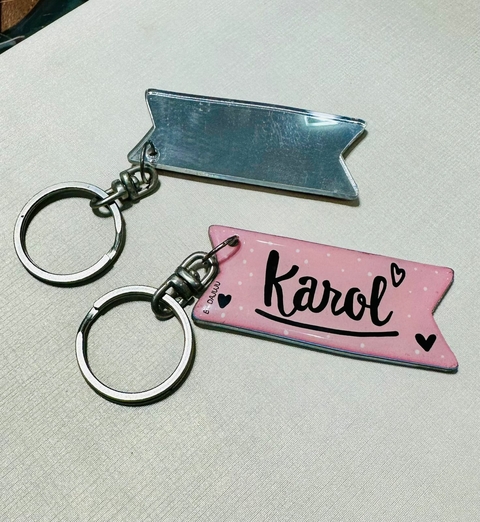 Chaveiro Rosa Claro com Espelho - Karol