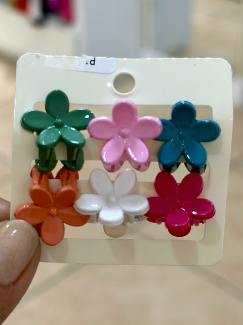 Kit Mini Pregadeiras Flor - Coloridas 5968