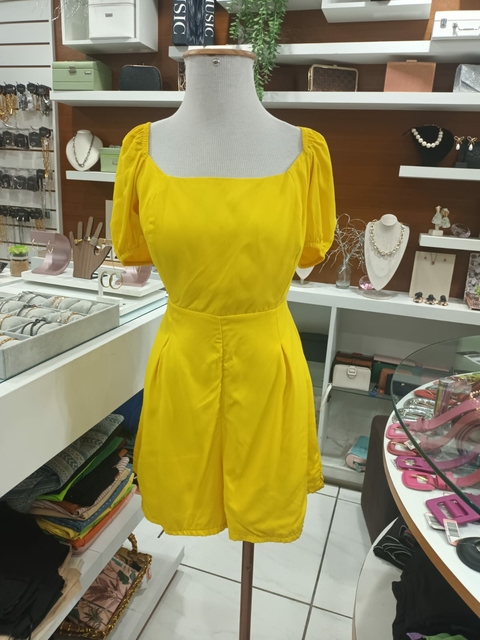 Macaquinho Viscose - Amarelo