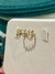 Anel SemiJoia Dourado Folha Cravejada Zircônia Cristal - 4778