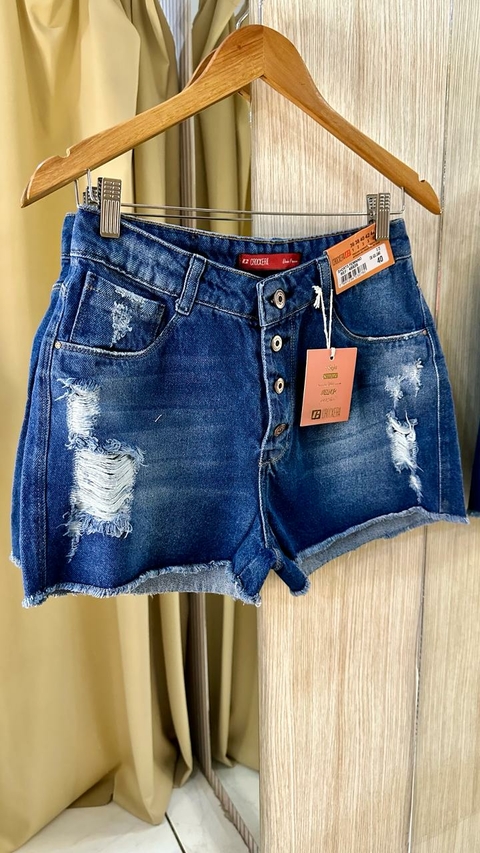 Short Jeans Quatro Botões