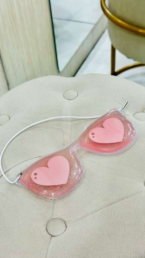 Tapa Olho Gel Corações