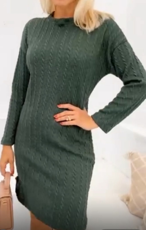 Vestido Lã - Verde 6283