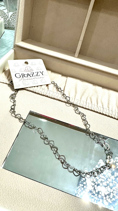 Choker Elo Corações