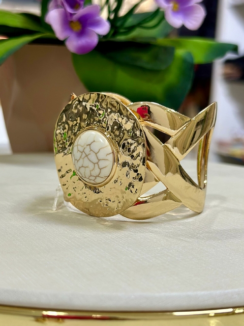 Bracelete Dourado Trançado - 6994