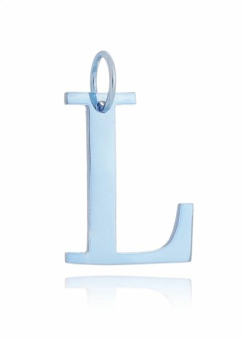 Pingente SemiJoia Prata Letra L