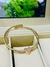 Bracelete Aço Inoxidável Dourado Coração - 6071