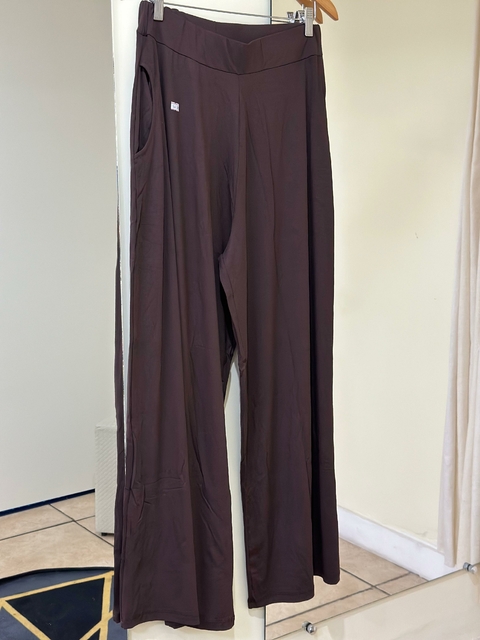 Calça Flare Malha Premium - Marrom 6281