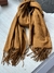 Lenço Pashmina Echarpes Cashmere Marrom