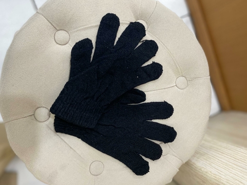 Luva Lã Infantil - Preta