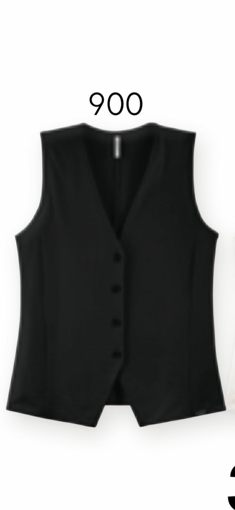 Colete Canelado Riviera - Preto 6868