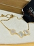 Pulseira SemiJoia Dourada Gravatinha Inspiração Van Cleef Virgínia - 3690
