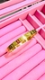 Bracelete Aço Inoxidável Dourado Inspiração Armani