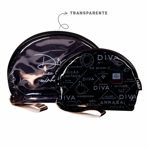 Kit Duas Unidades de Necessaries Meia Lua Diva Edição Limitada Uatt- Preta