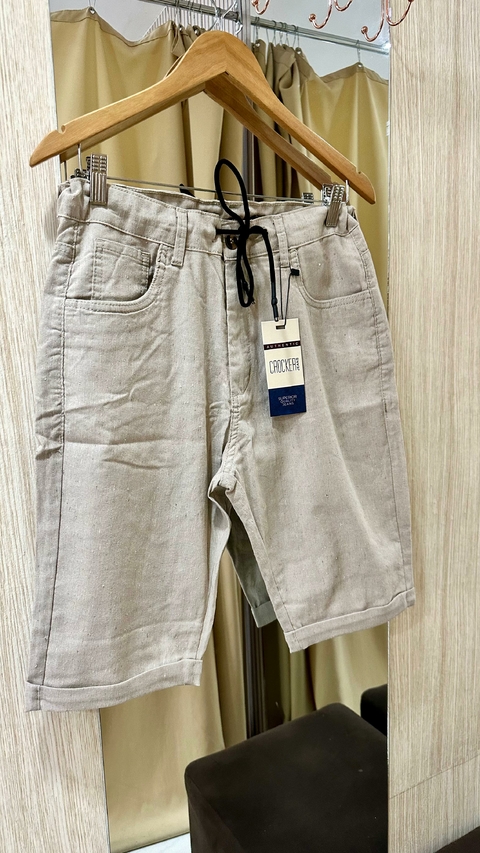Bermuda Crocker Linho - Chumbo 4324