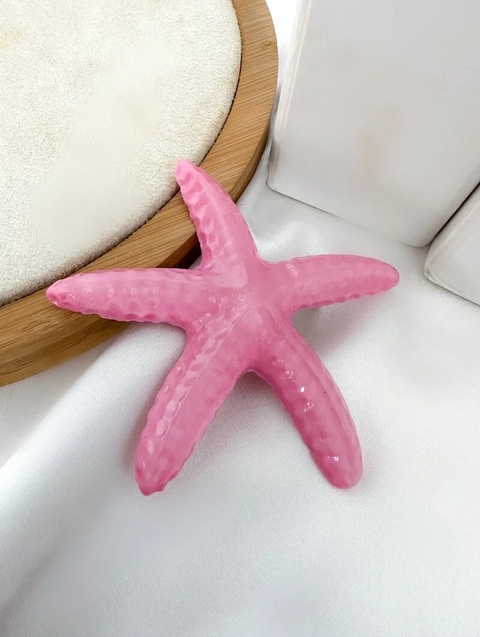 Presilha Acrílica Estrela do Mar Rosa - 3982