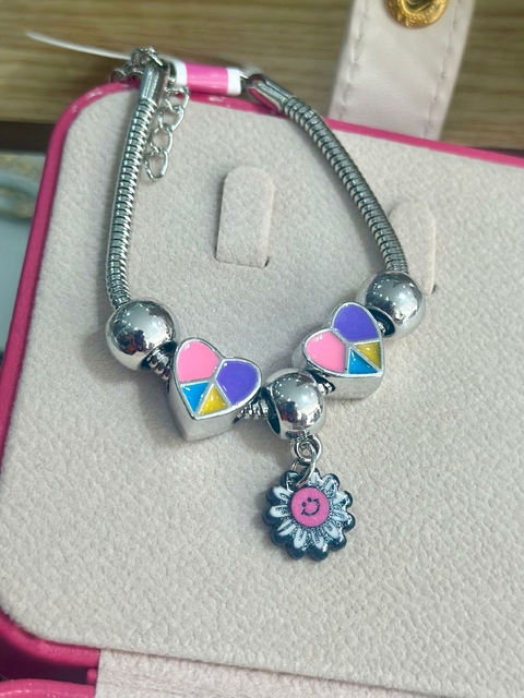 Pulseira Inspiração Pandora Flor - 6684