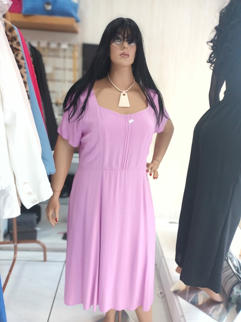 Vestido Viscose - Lilás