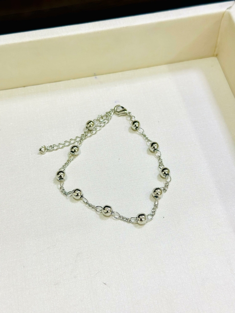 Pulseira SemiJoia Prata Bolinhas - 6525