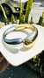 Bracelete Prata e Dourado Encontro Gota - 3605