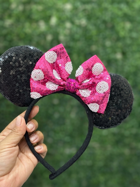 Arco Tiara - Minnie Rosa 6491