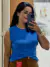 Blusa Malha Canelada Premium Regata - Azul 4944