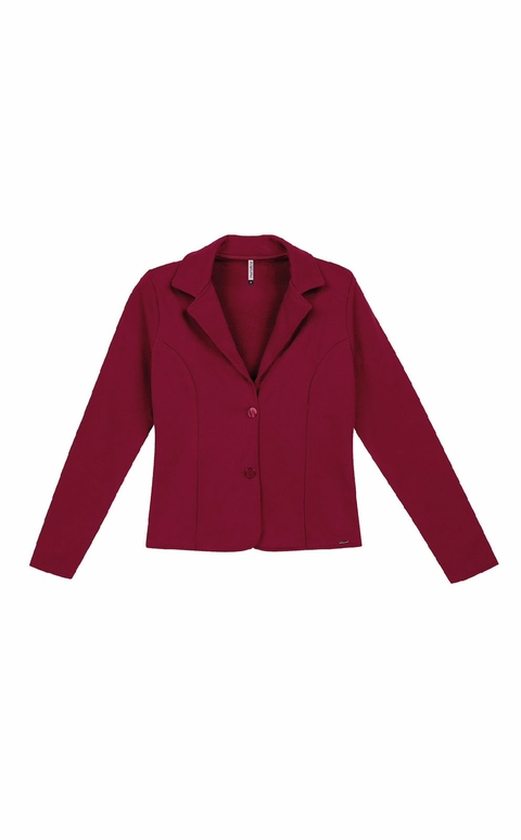 Blazer Feminino Moletom Felpado Marialícia Vermelho 6772