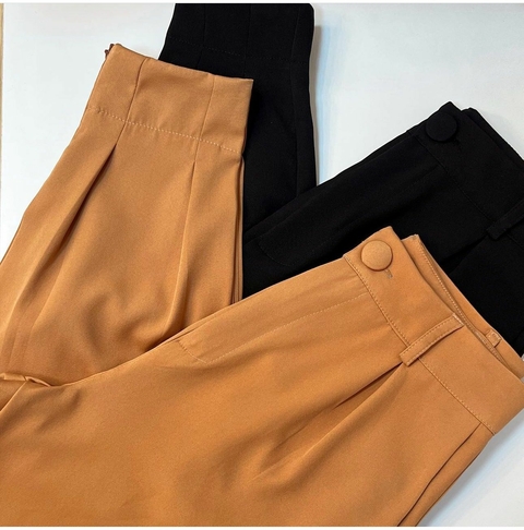 Calça Alfaiataria Cenoura - Nude