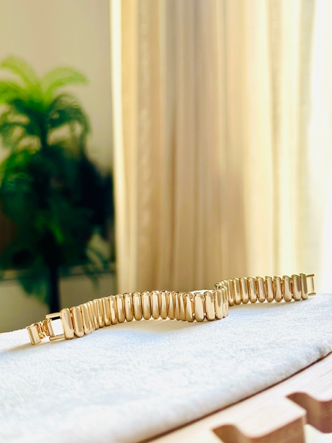 Pulseira Semijoia Dourada Riviera - 5217