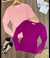 Blusa Tricot Modal Detalhe Trança Frontal - Fúscia - comprar online