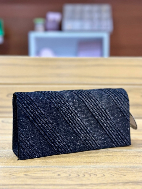 Clutch Bolsa Carteira de Festa Preta - 5490
