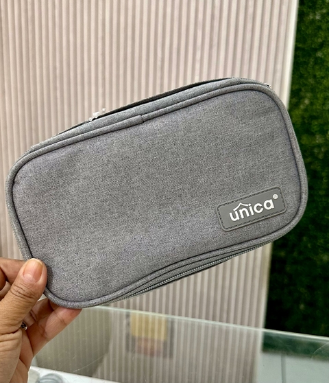 Necesserie Impermeável Unica Cinza