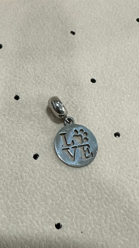 Berloque Aço Inoxidável Love Patinha - 5321