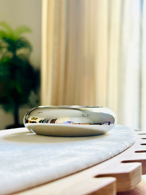 Bracelete Semijoia Prata Redondo Liso - 5213