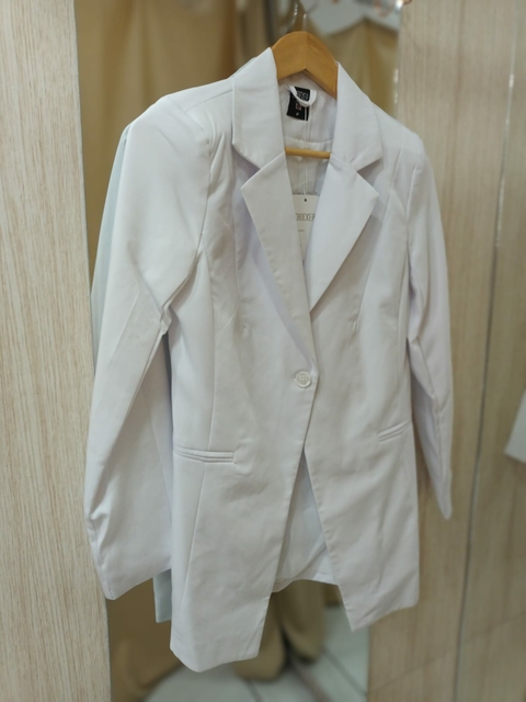 Blazer Alfaiataria Crocker Botão Único - Branco