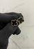 Brinco SemiJoia Dourado Trevo Inspiração Van Cleef Virgínia - Preto - comprar online