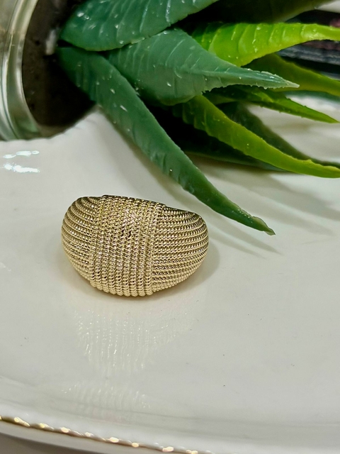 Anel SemiJoia Dourado - 6971