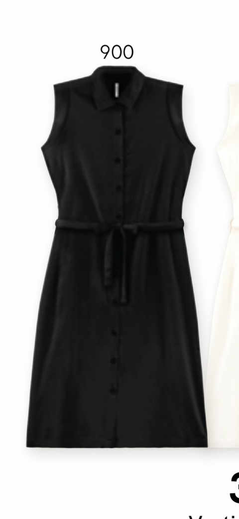 Vestido Viscolinho - Preto 6860