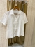 Blusa Camisa Bordada Lese - Branca