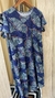 Vestido Estampado Bolso - Azul 6254