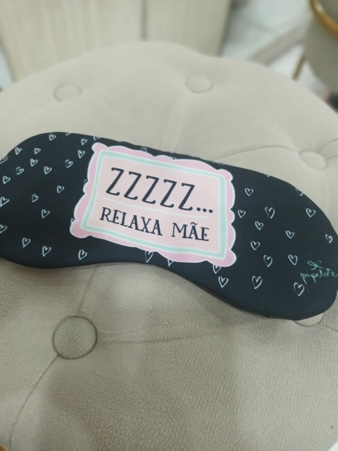 Tapa Olho Relaxa Azul Marinho