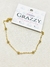 Pulseira Dourada Bolinhas - 4055