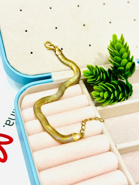 Pulseira SemiJoia Dourada Fita