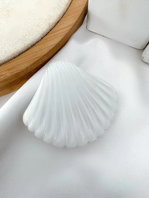 Presilha Acrílica Conha Branca - 4075